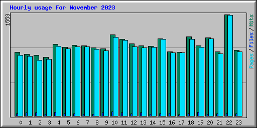 Hourly usage for November 2023